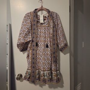 NWT Cleobella Giovanna Mini Dress in Marrakesh Print, Size Small